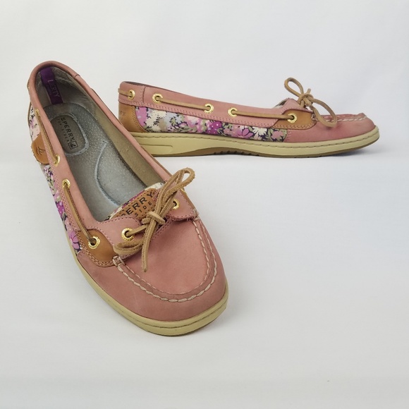 Sperry Topsider Angelfish Pink Floral 